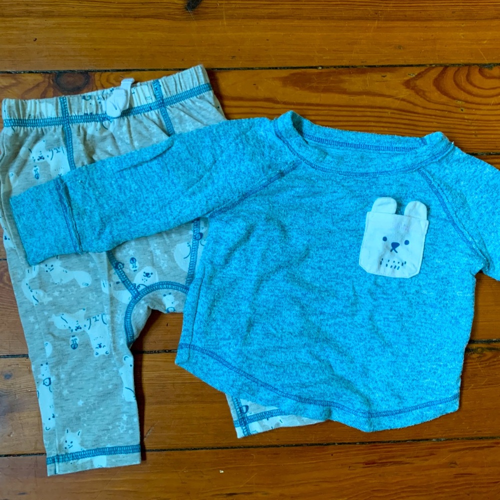 Cat & Jack Sweater and Pants Matching Set 3-6 mo